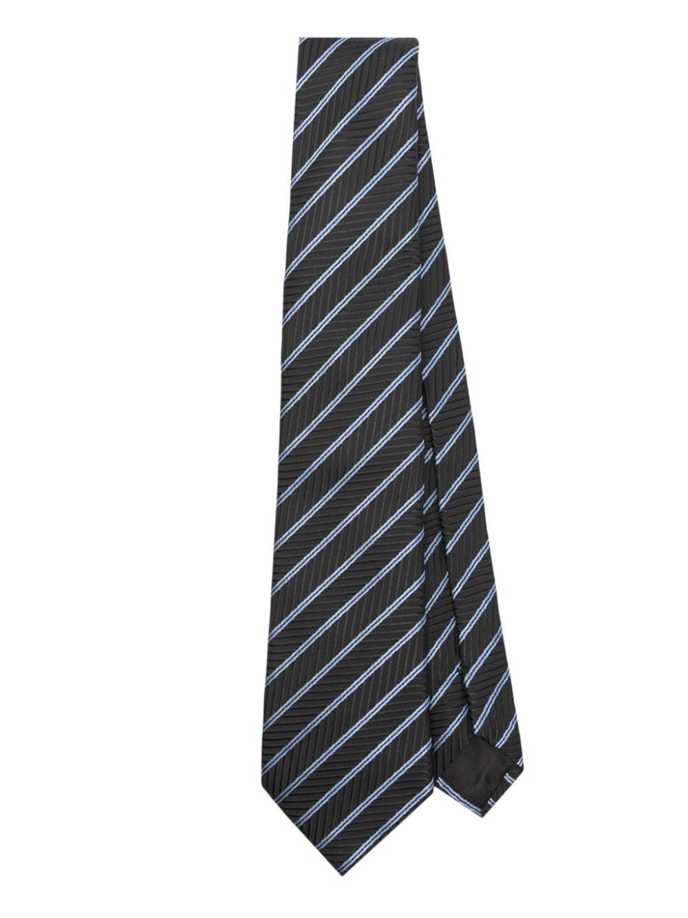 patterned-jacquard tie - 1