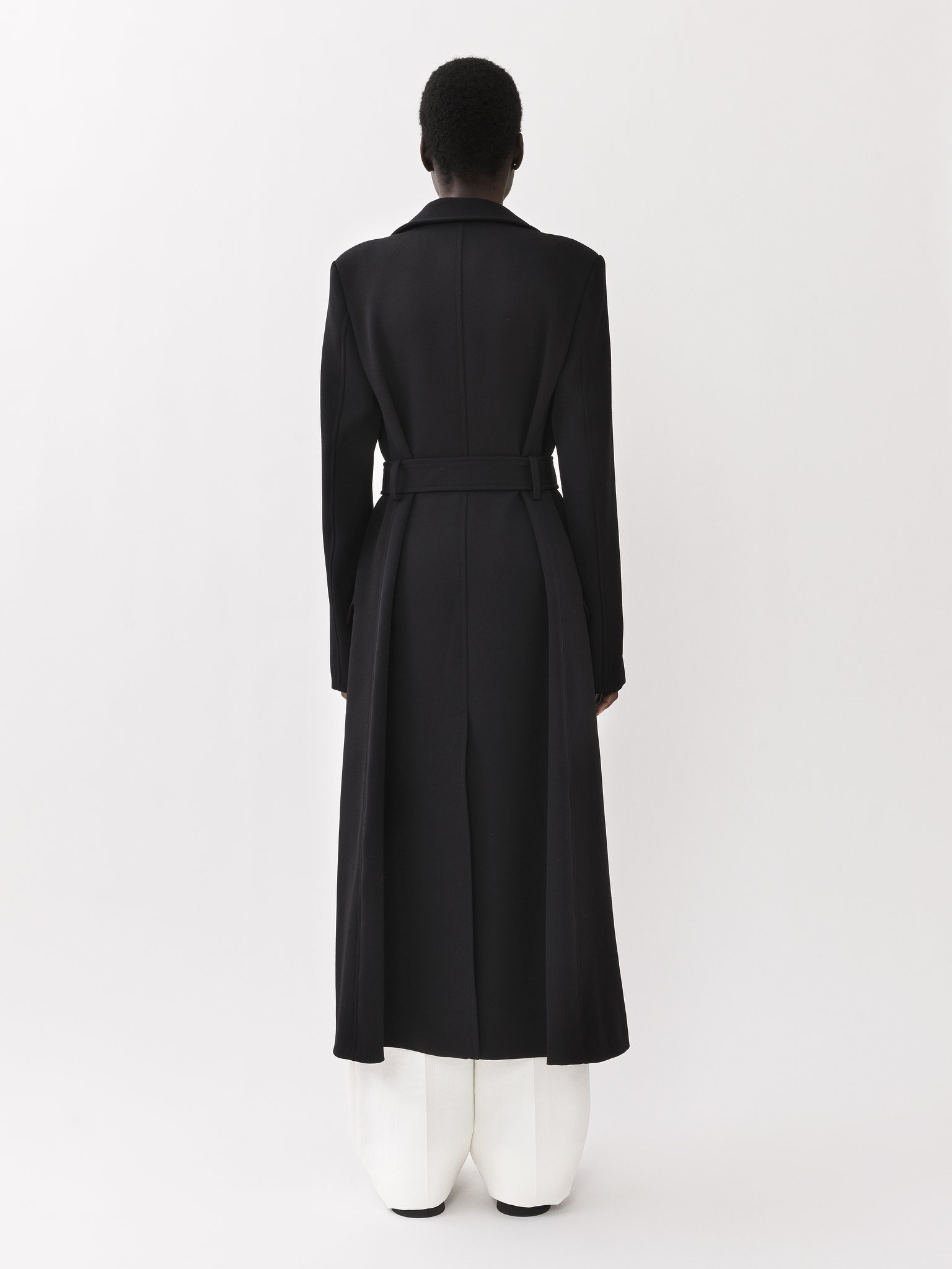 LONG WRAP COAT - 4