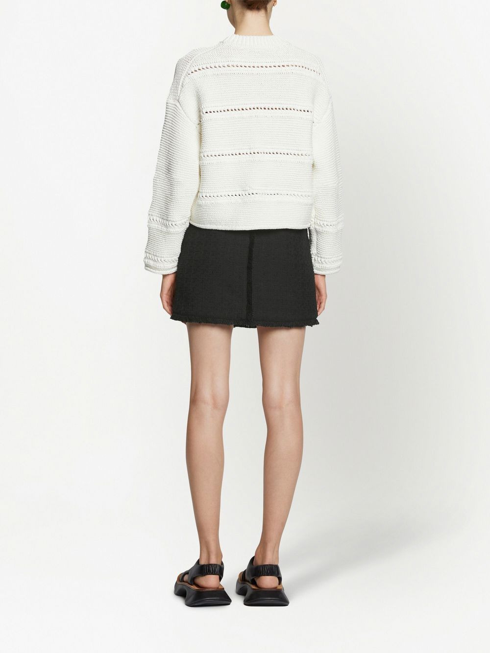 tweed knitted mini skirt - 4