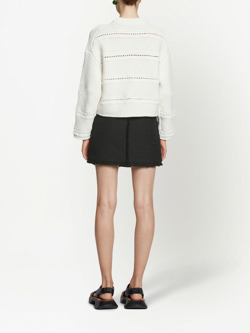 tweed knitted mini skirt 4