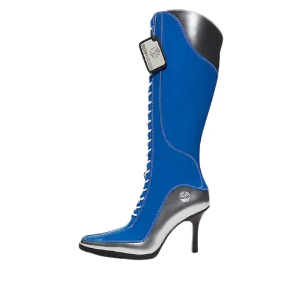 Timberland x Veneda Carter 14 Inch Lace-Up Zip Boot 'Bright Blue' TB0A6EEHELG - 1