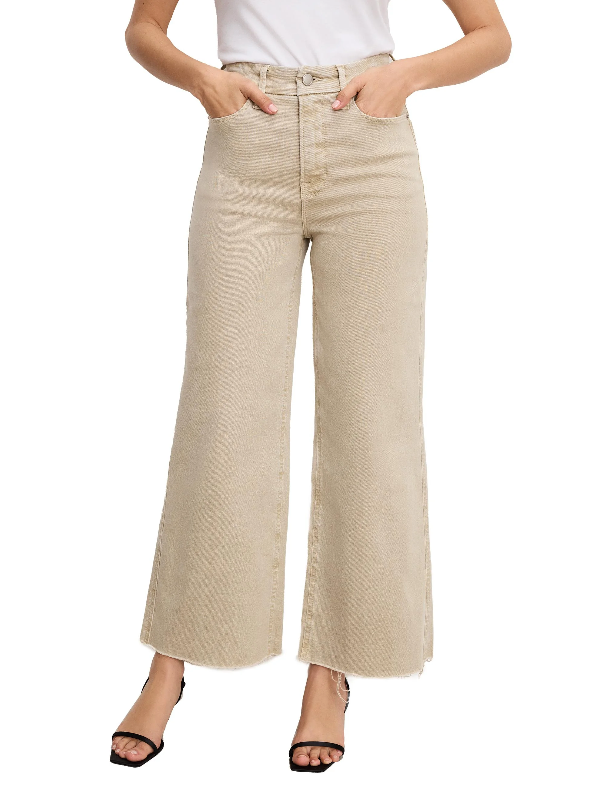 Women's Good Skate Wide-Leg Crop Jeans - Dune - 1
