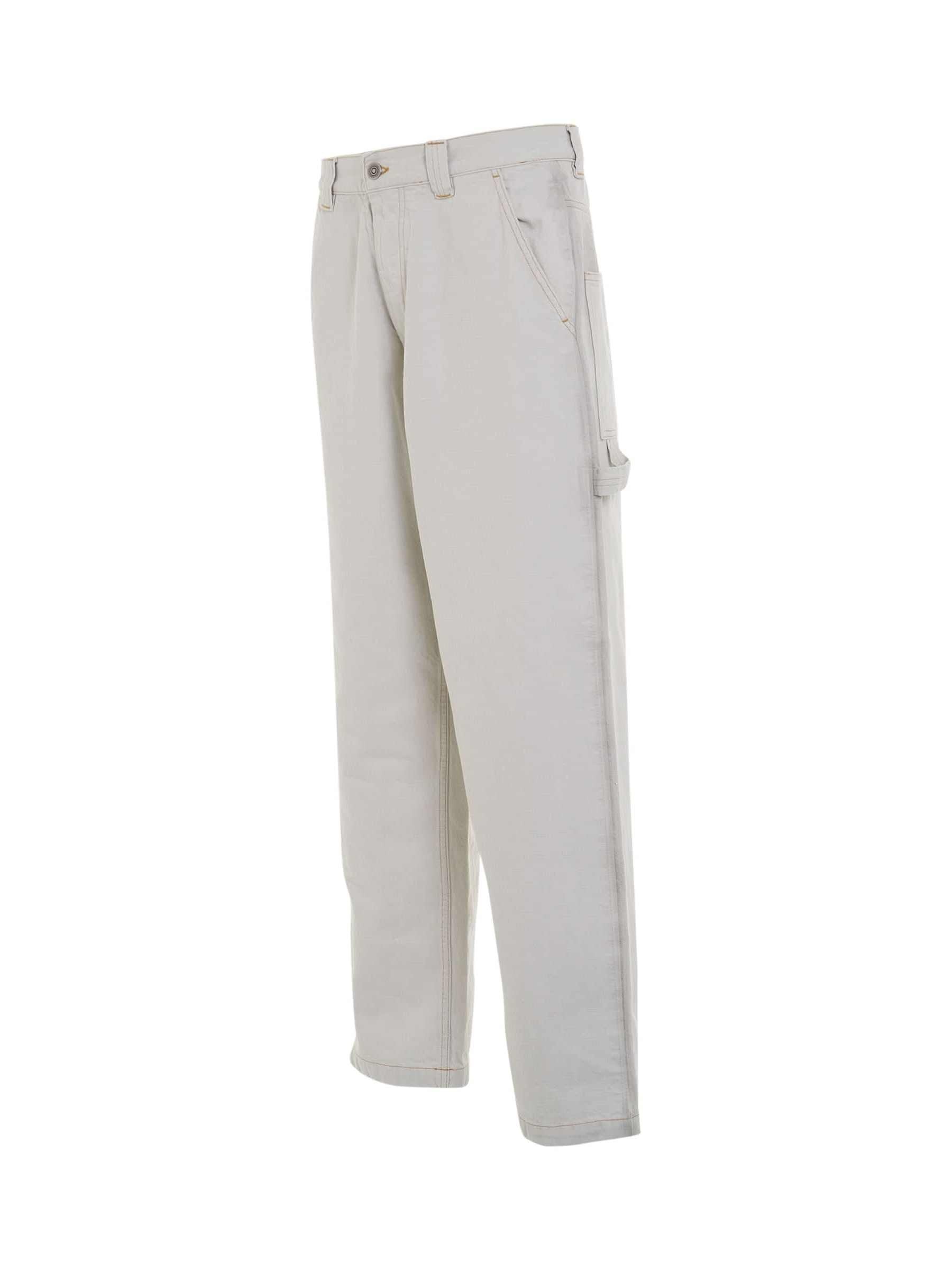 Chalk Selvedge Utility Jeans in Ice - 2