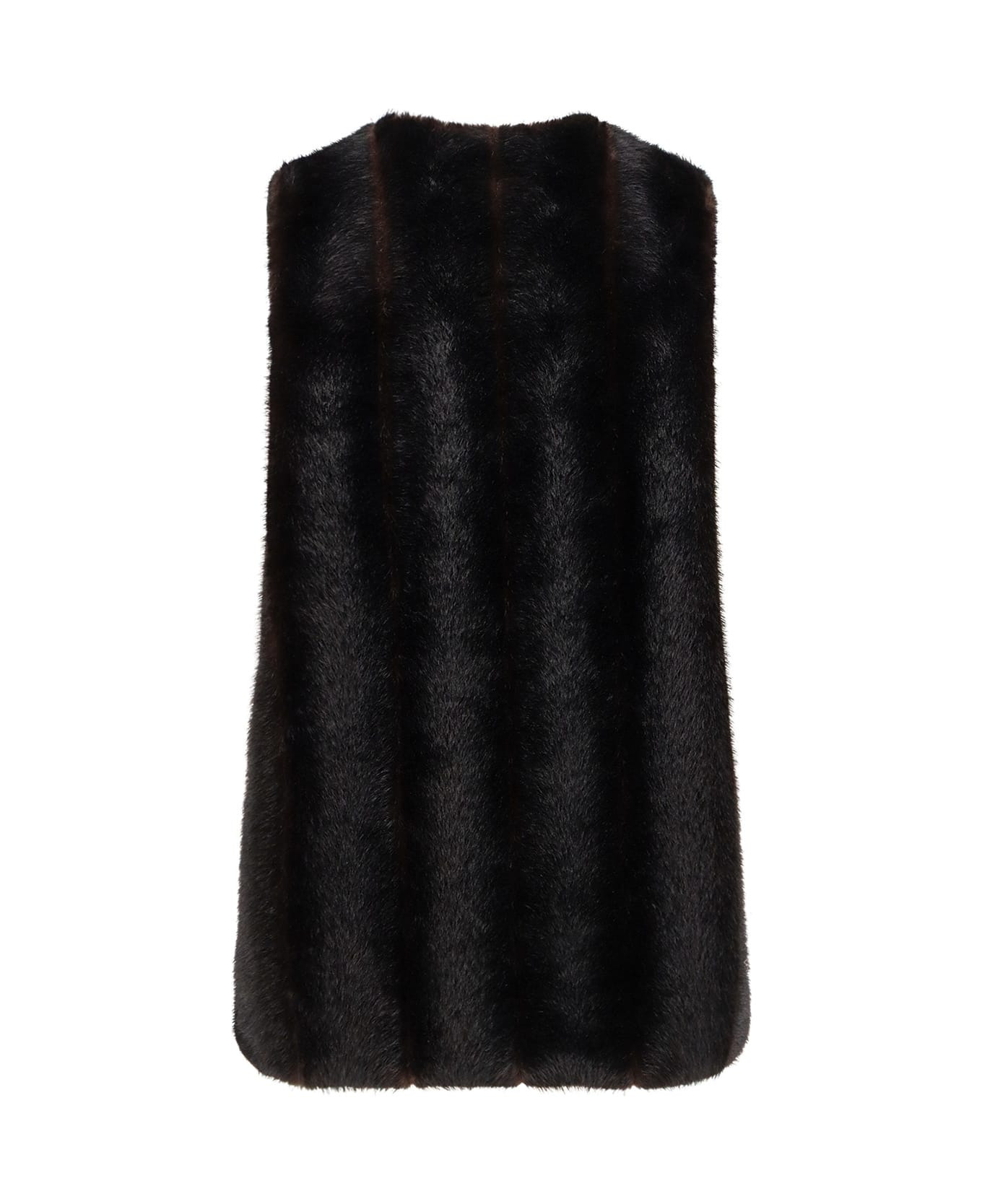 Faux Shearling Short Dress - 2