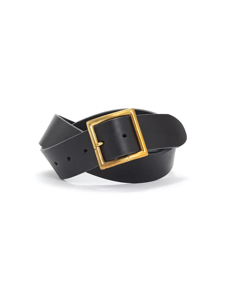 PLAIN BELT 40MM BLACK - 1
