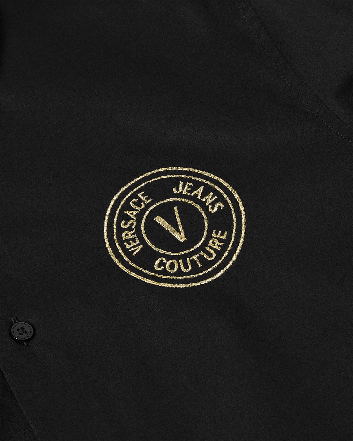 Embroidered V-Emblem Slim-Fit Shirt - 4