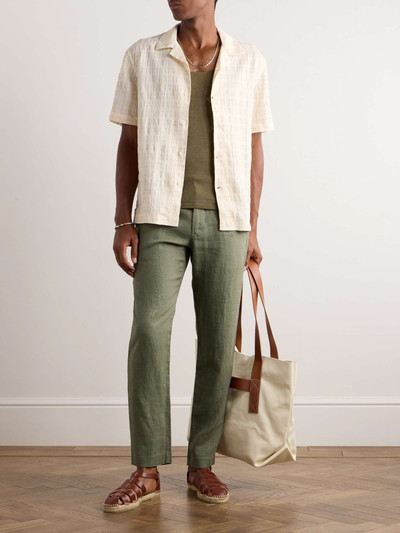 NN07 Theo 1454 Tapered Linen Trousers outlook