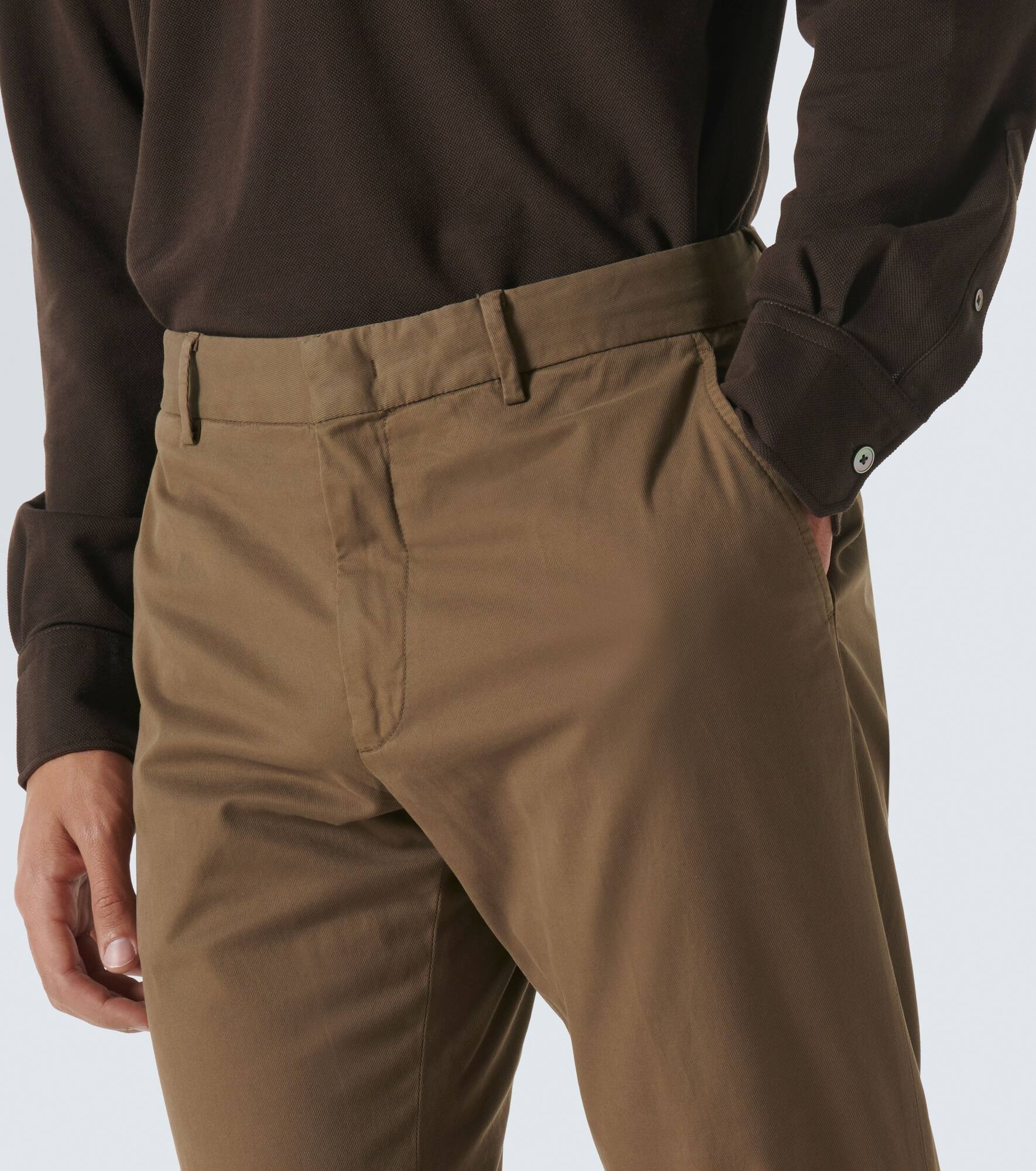 Cotton-blend chinos - 5