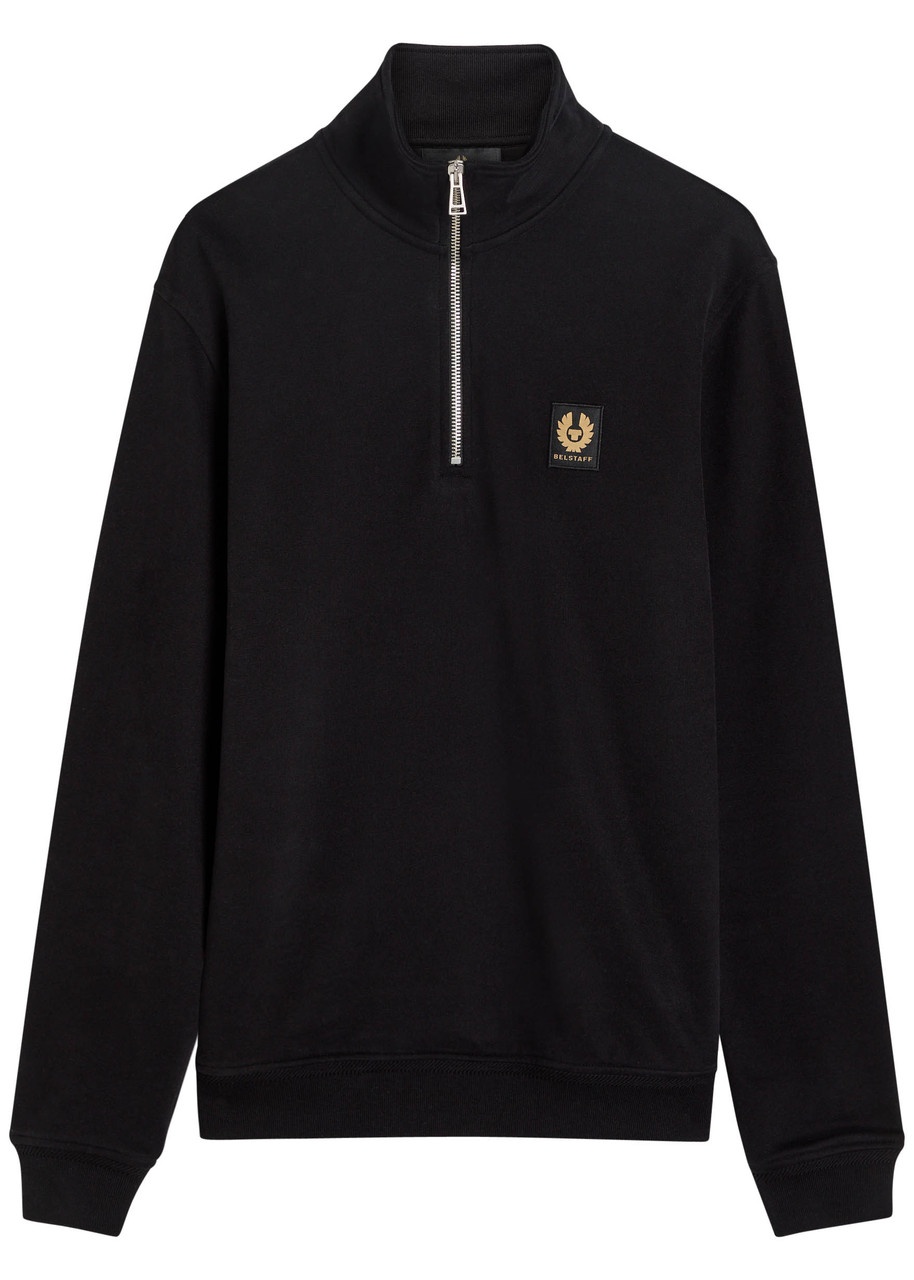 Belstaff Half-zip Logo Cotton Sweatshirt - 1