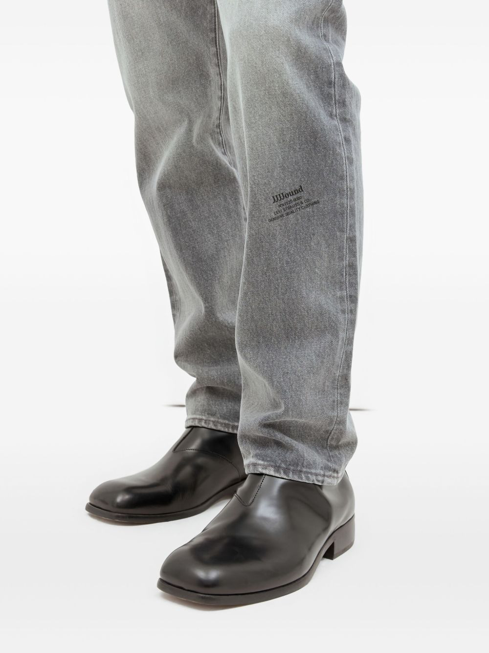x JJJJound logo-patch jeans - 4