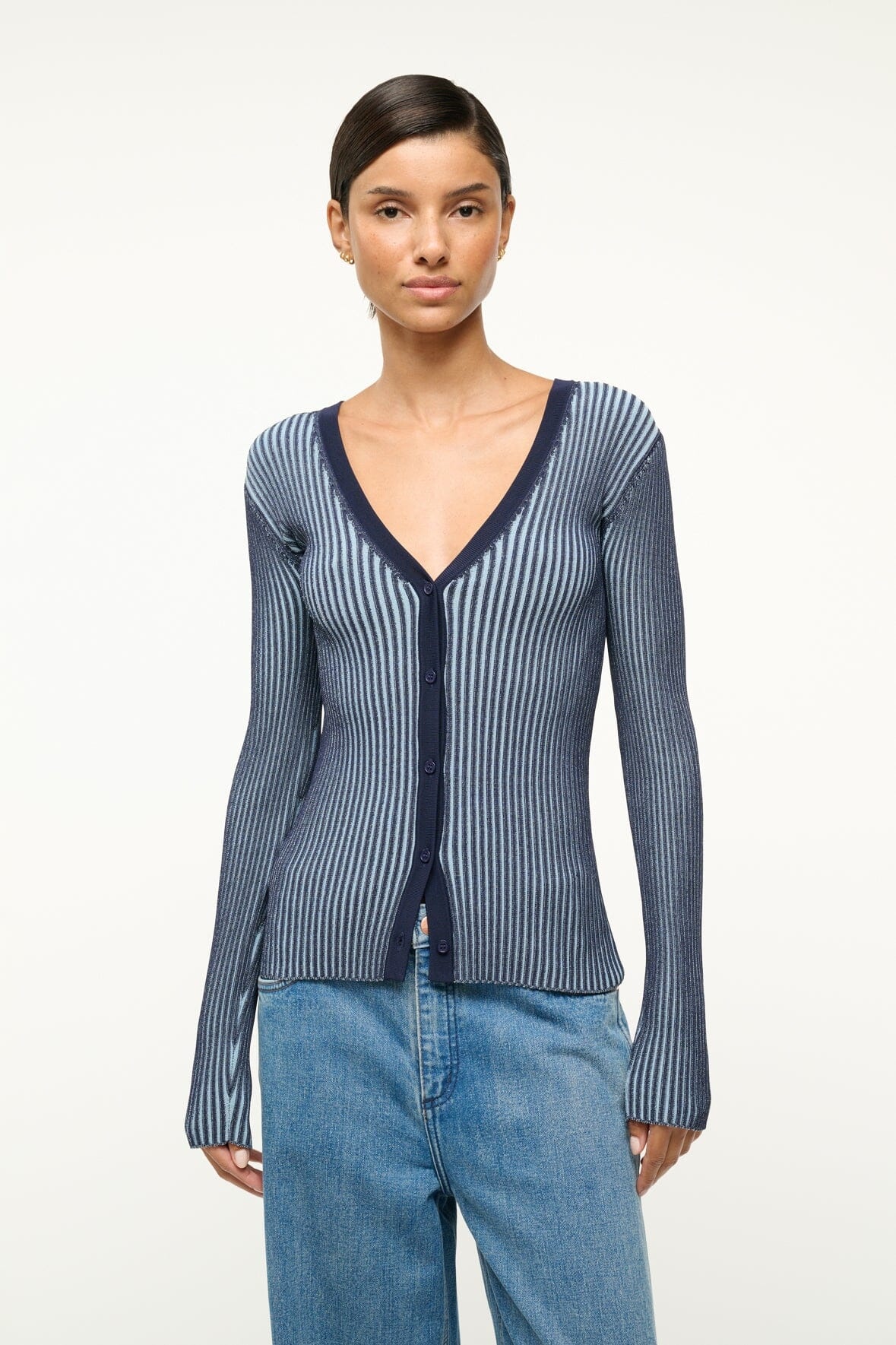 STAUD CARGO SWEATER NAVY CLEAR BLUE - 3