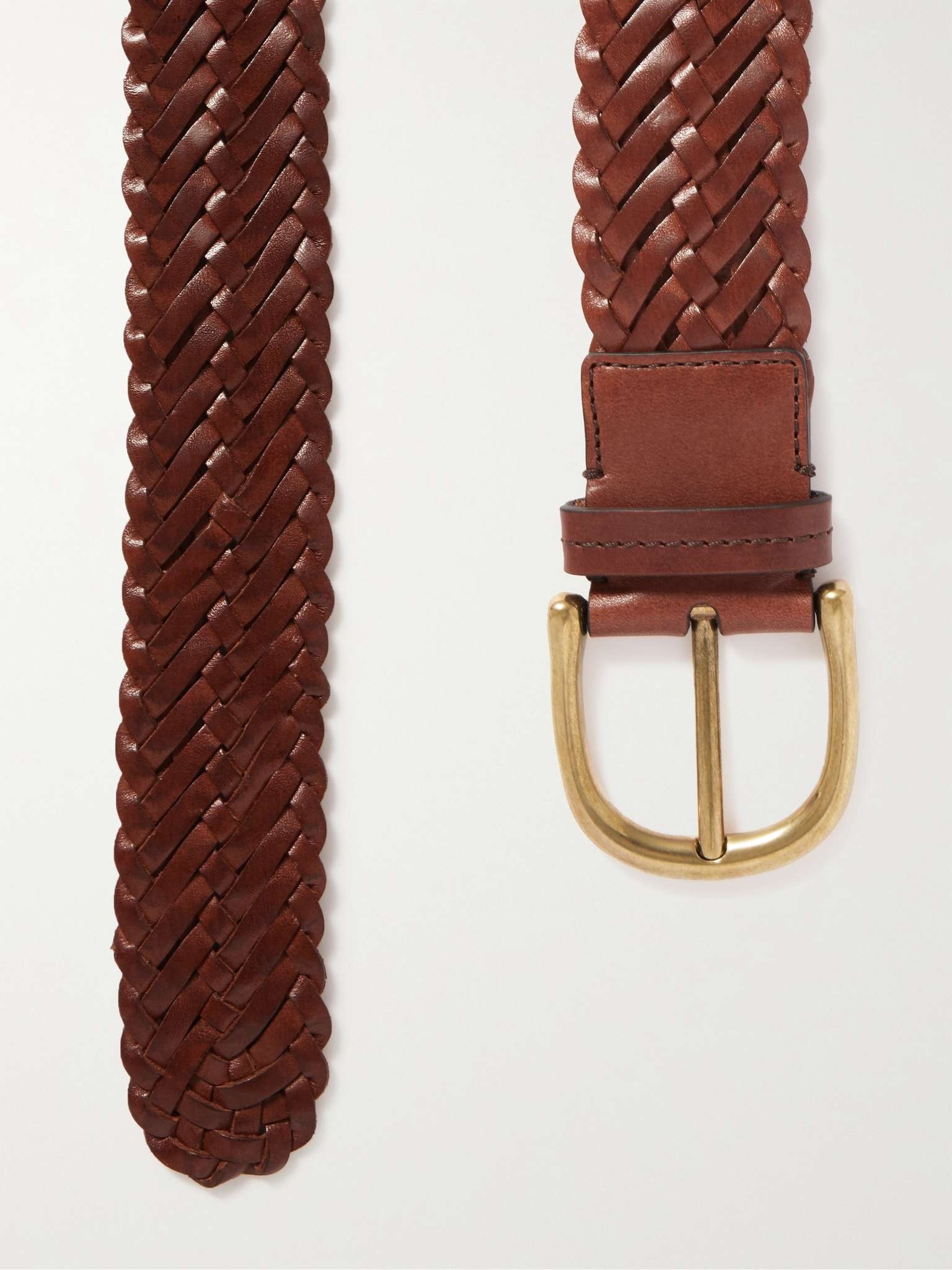 4cm Woven Leather Belt - 3