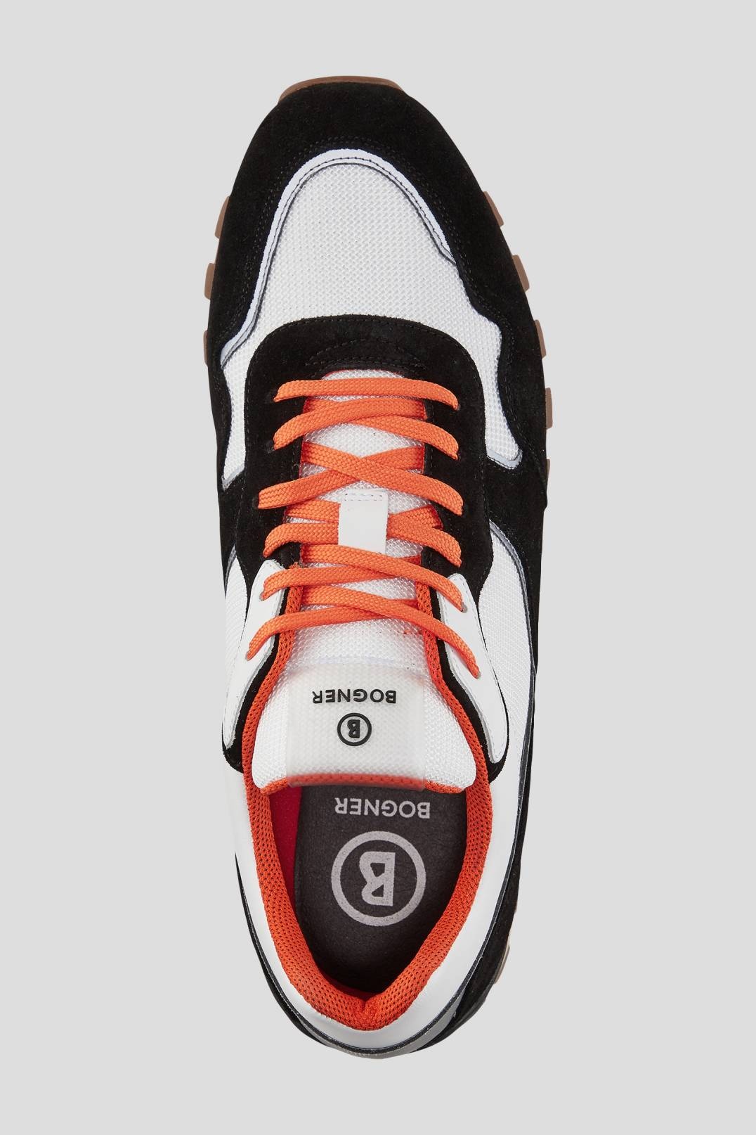 PORTO TRAINERS IN BLACK/ORANGE - 5