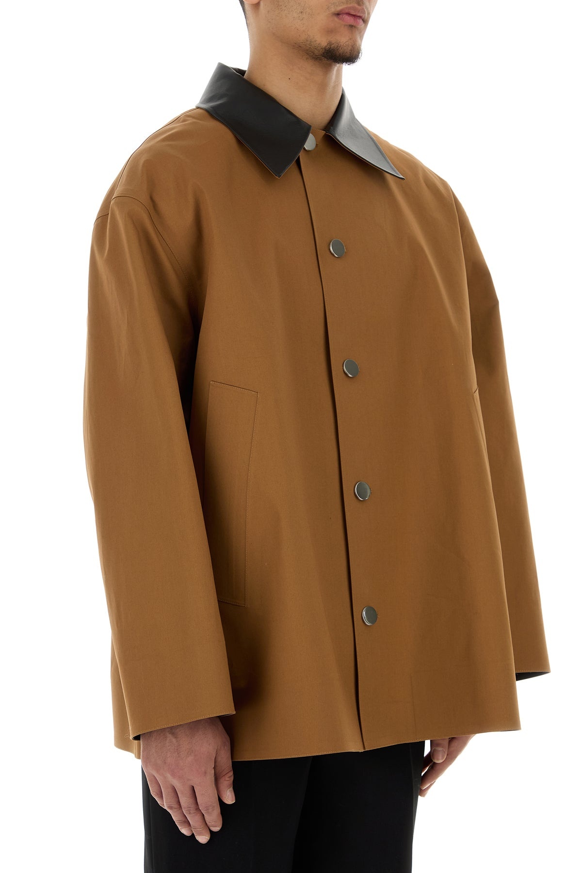 Caramel cotton trench coat - 3