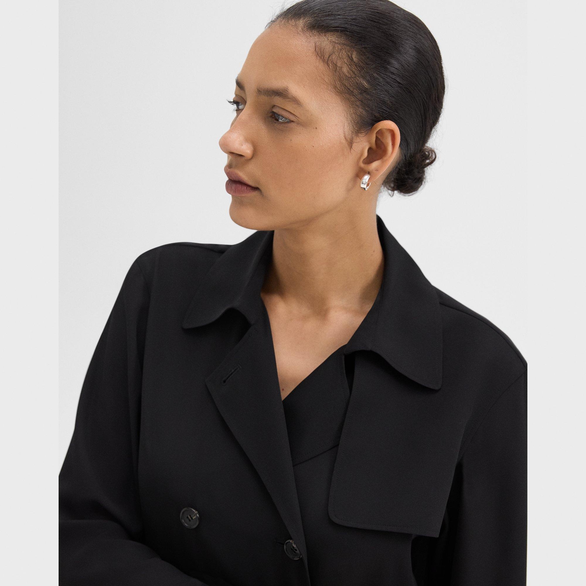 Trench Blouse in Recycled Georgette - 5