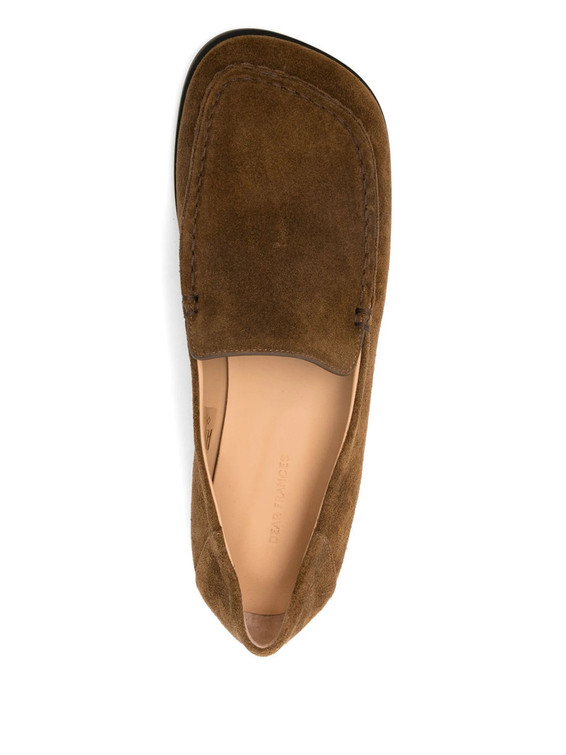DEAR FRANCES Dear Frances Drew Suede Loafers outlook