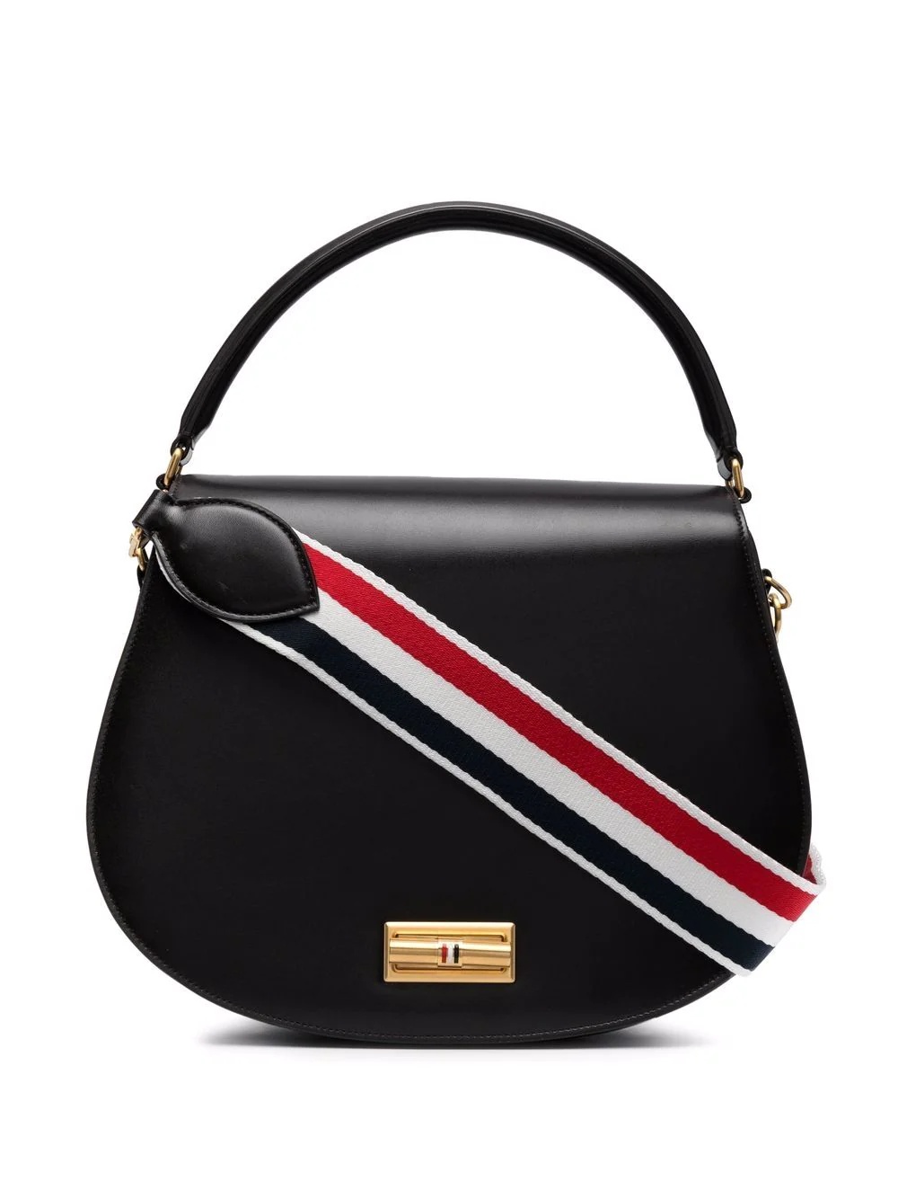 RWB stripe-detail saddle bag - 1