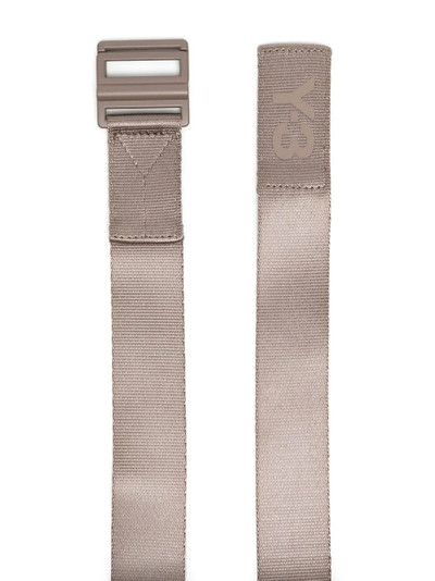 Y-3 logo buckle strap belt outlook