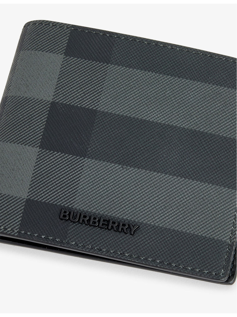 Burberry Check-pattern coated-canvas wallet outlook