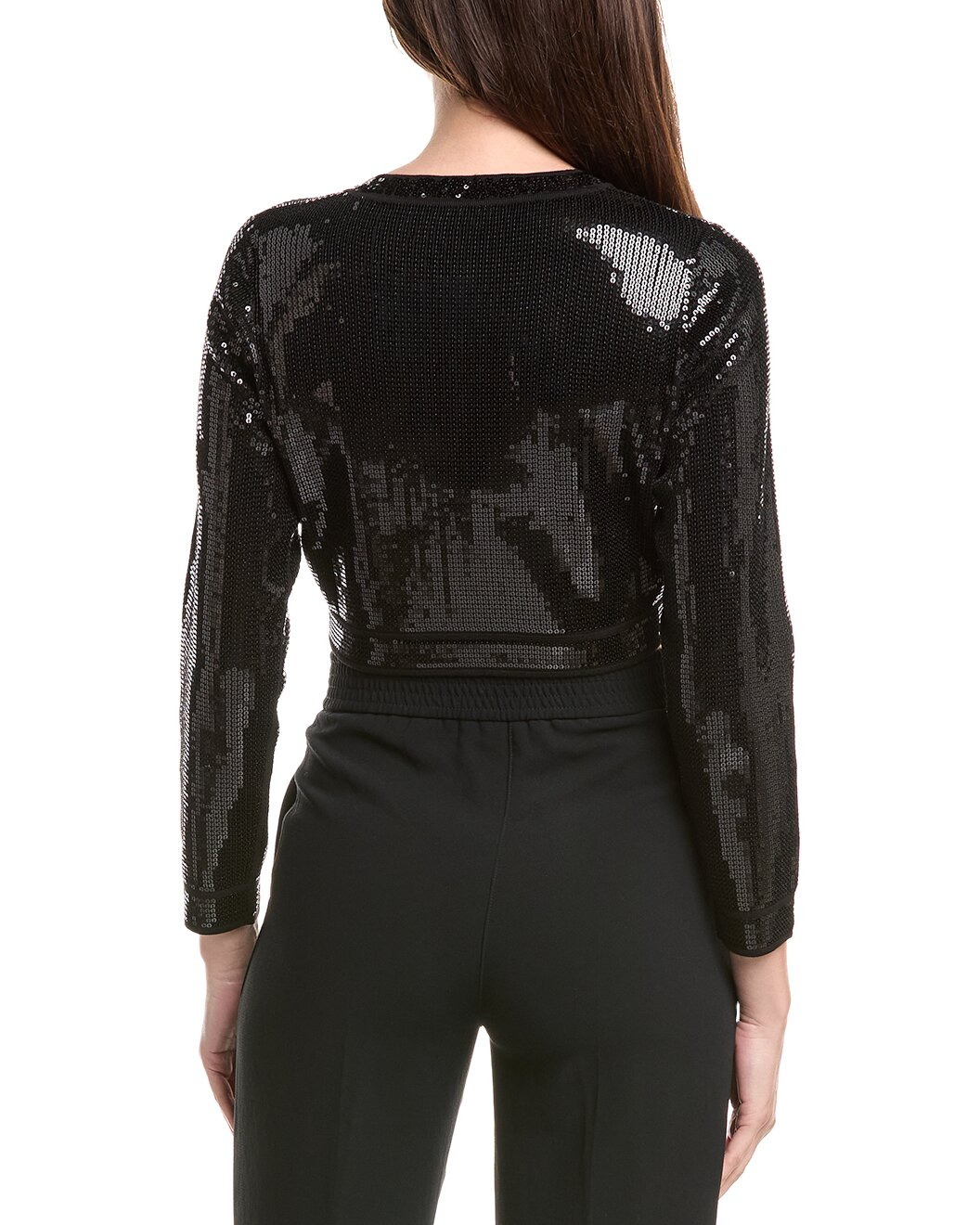 Sandro Cropped Sequin Cardigan - 2