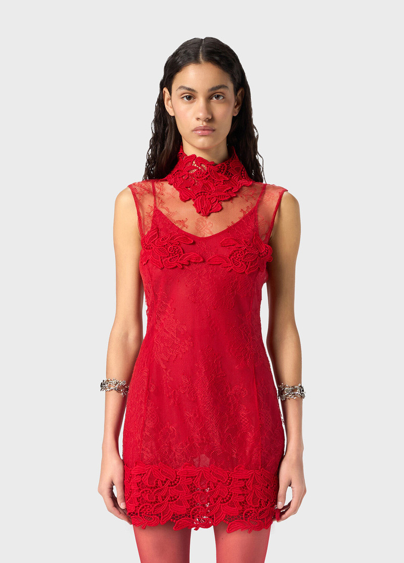 Blumarine CHANTILLY LACE DRESS WITH MACRAME outlook