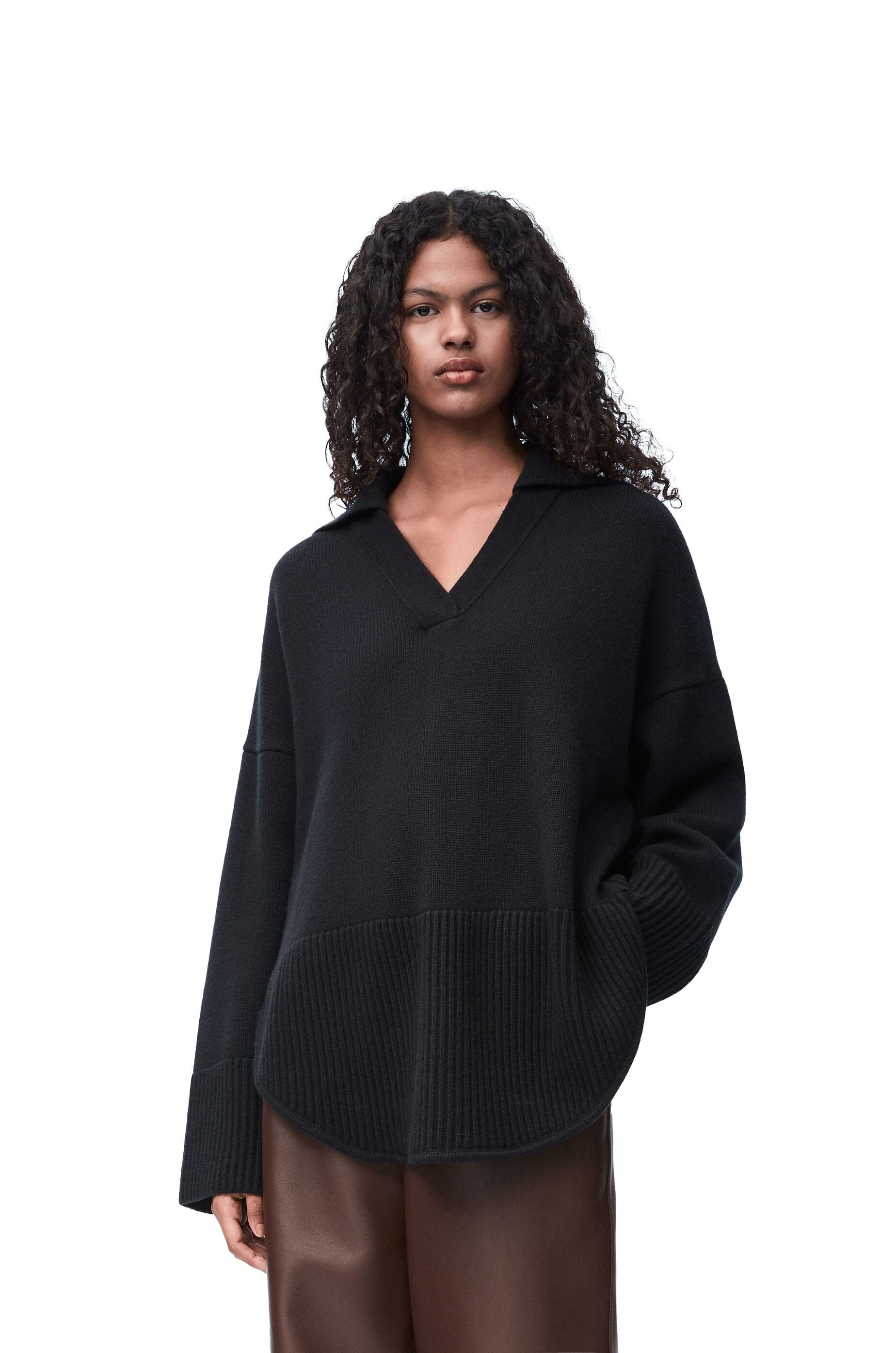 Polo sweater in wool - 3