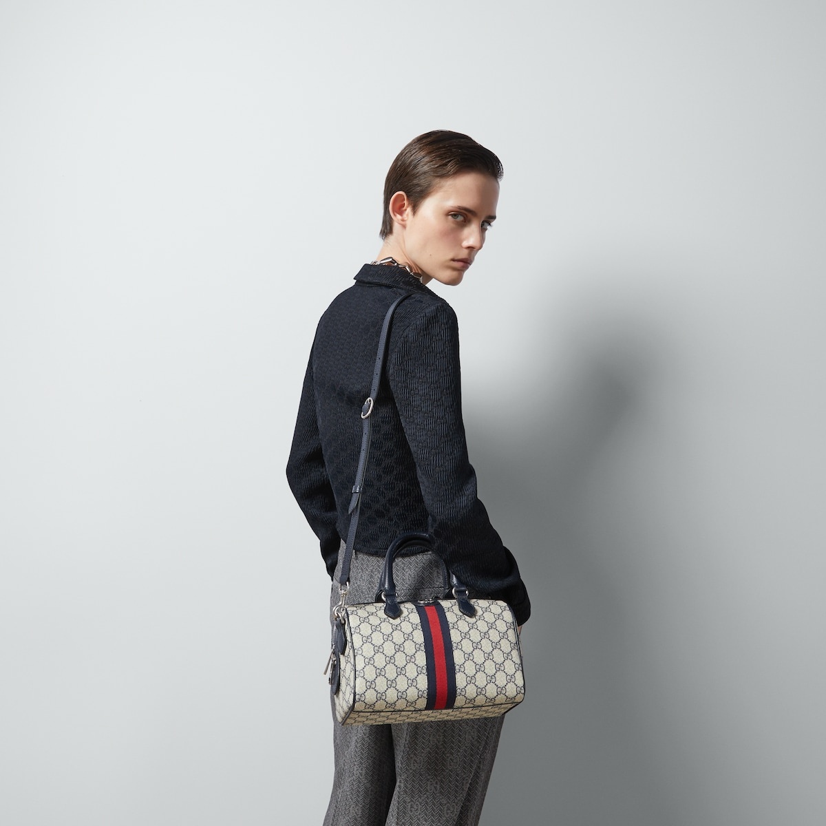 Ophidia GG small top handle bag - 3