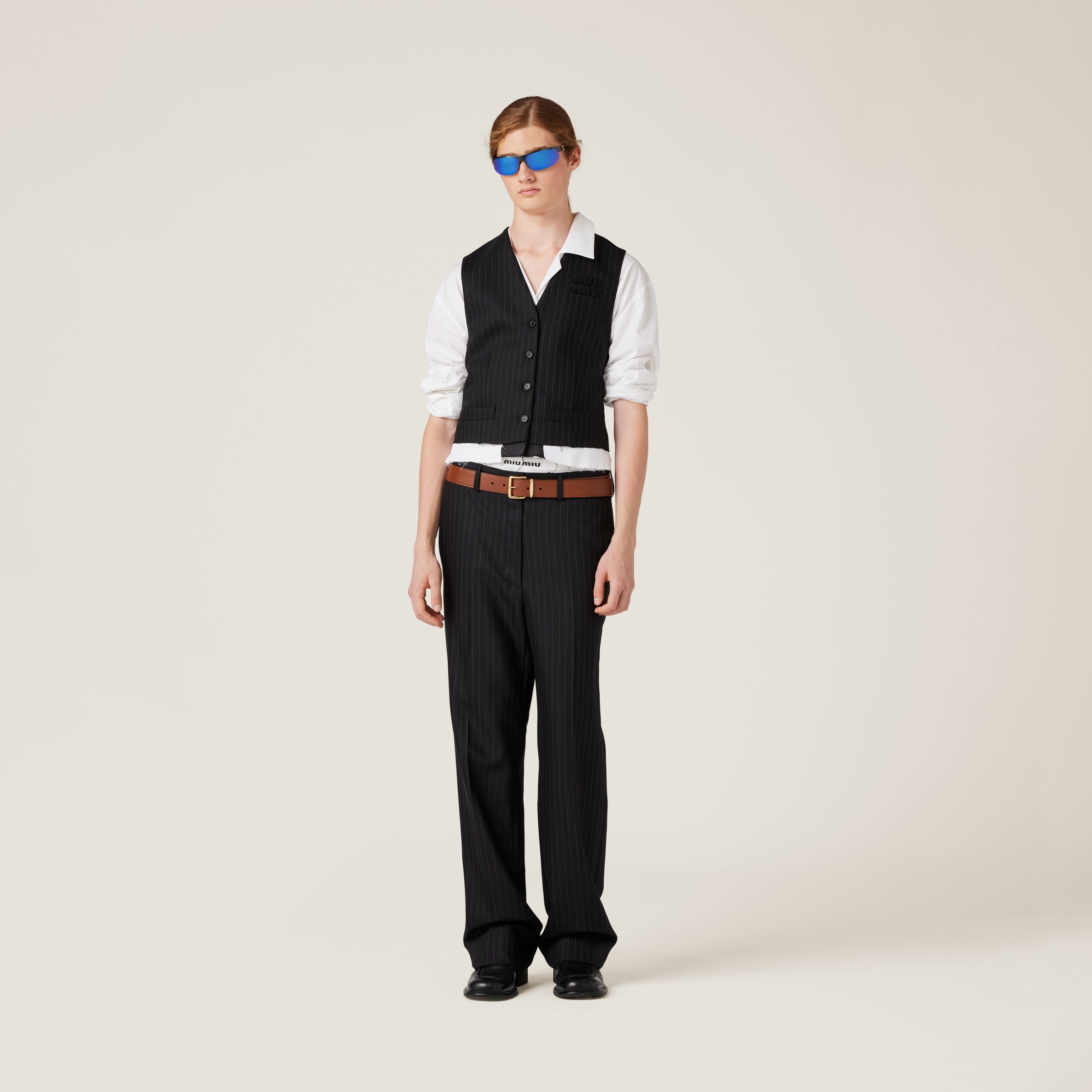 パンツ MIU MIU PINSTRIPE PANTS MIU MIU | Pinstripe Pants | Women | Lane Crawford