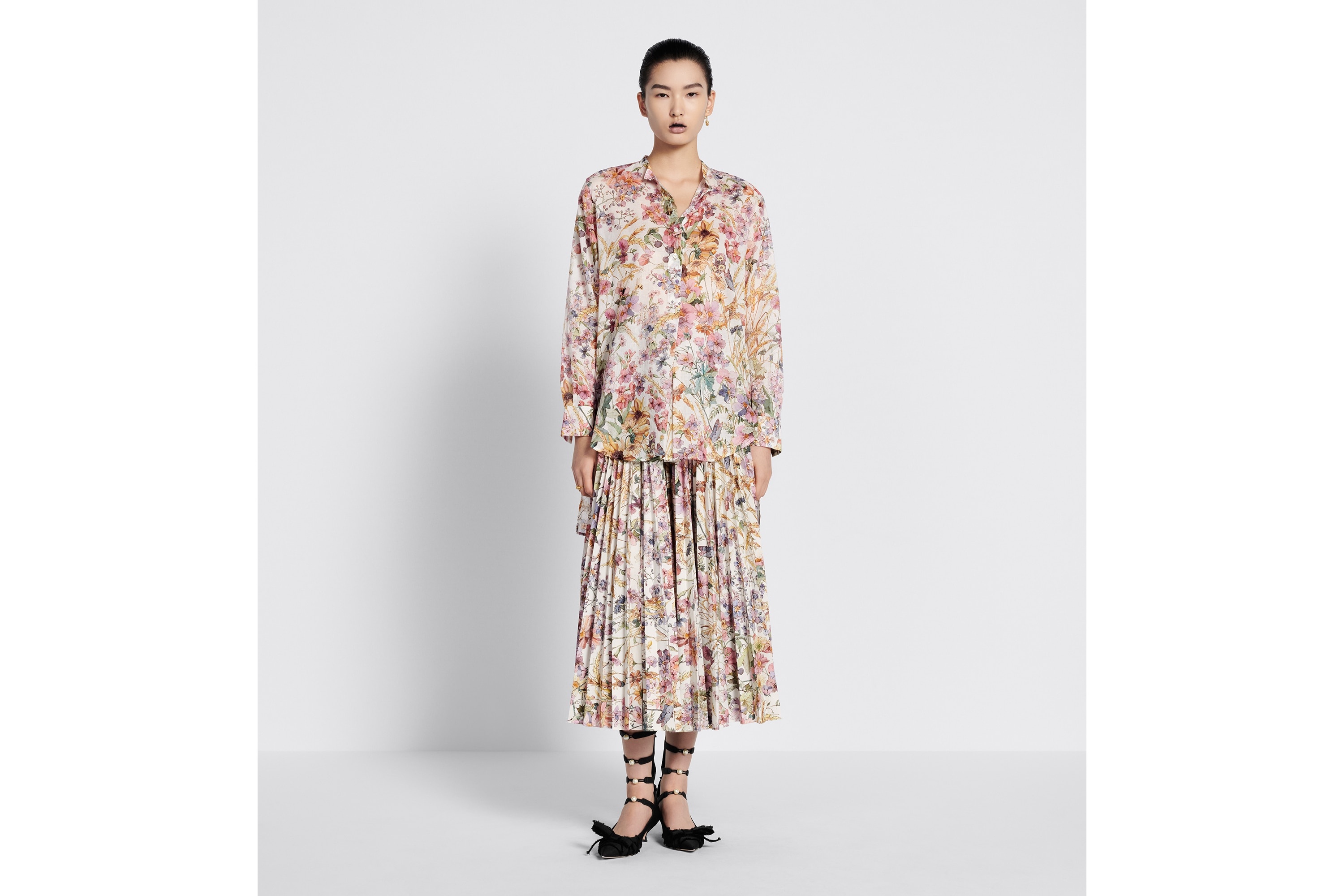 Mid-Length Pleated Skirt - 2