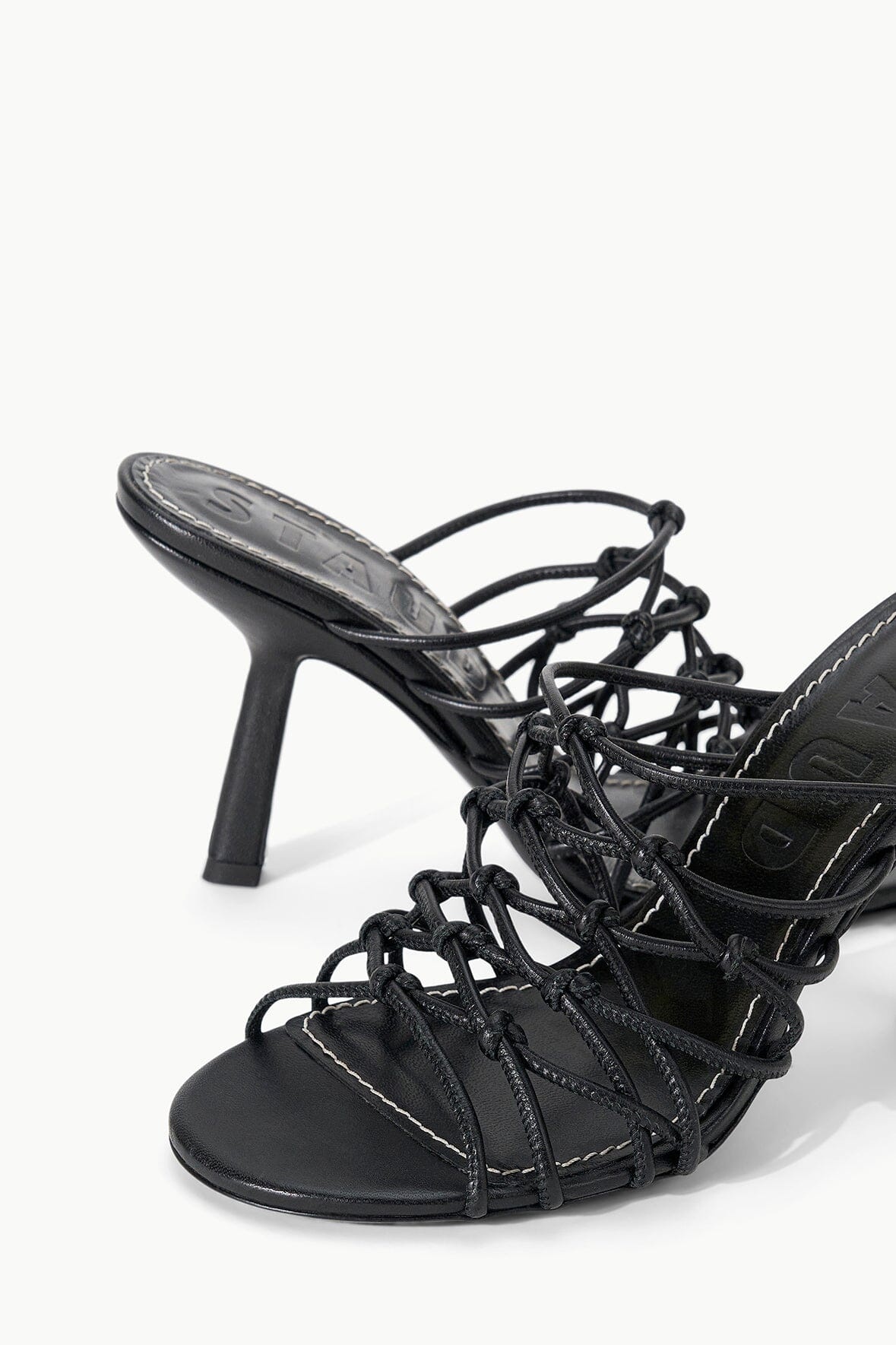 STAUD GIOTTO KNOT HEEL BLACK - 4