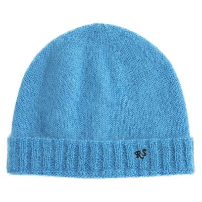 Raf Simons RS KNITTED BEANIE IN BLUE outlook
