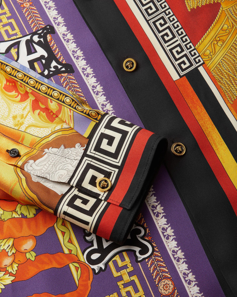 Printed Silk Twill Regular Shirt 5