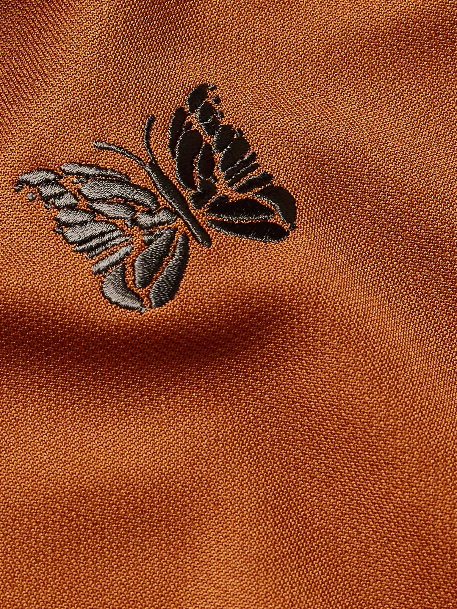 Webbing-Trimmed Logo-Embroidered Tech-Jersey Track Jacket - 3
