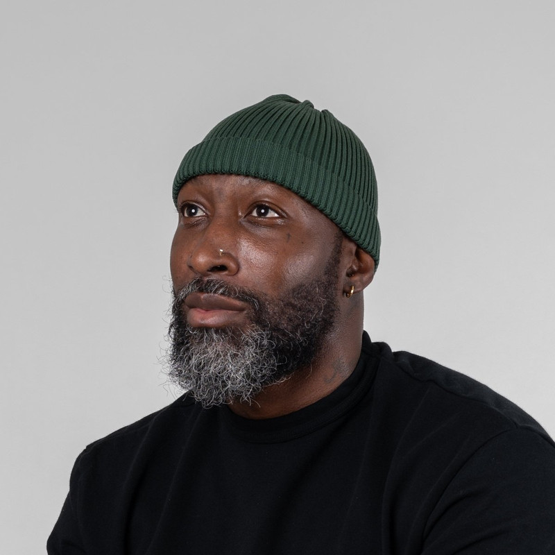Iron Heart ROT-5021-DGRN ROTOTO - Cotton Roll Up Hat - Dark Green outlook