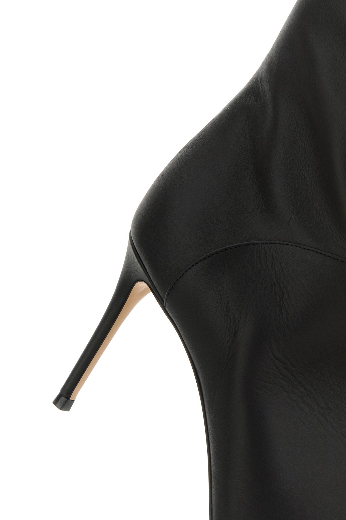 Black leather boots - 4