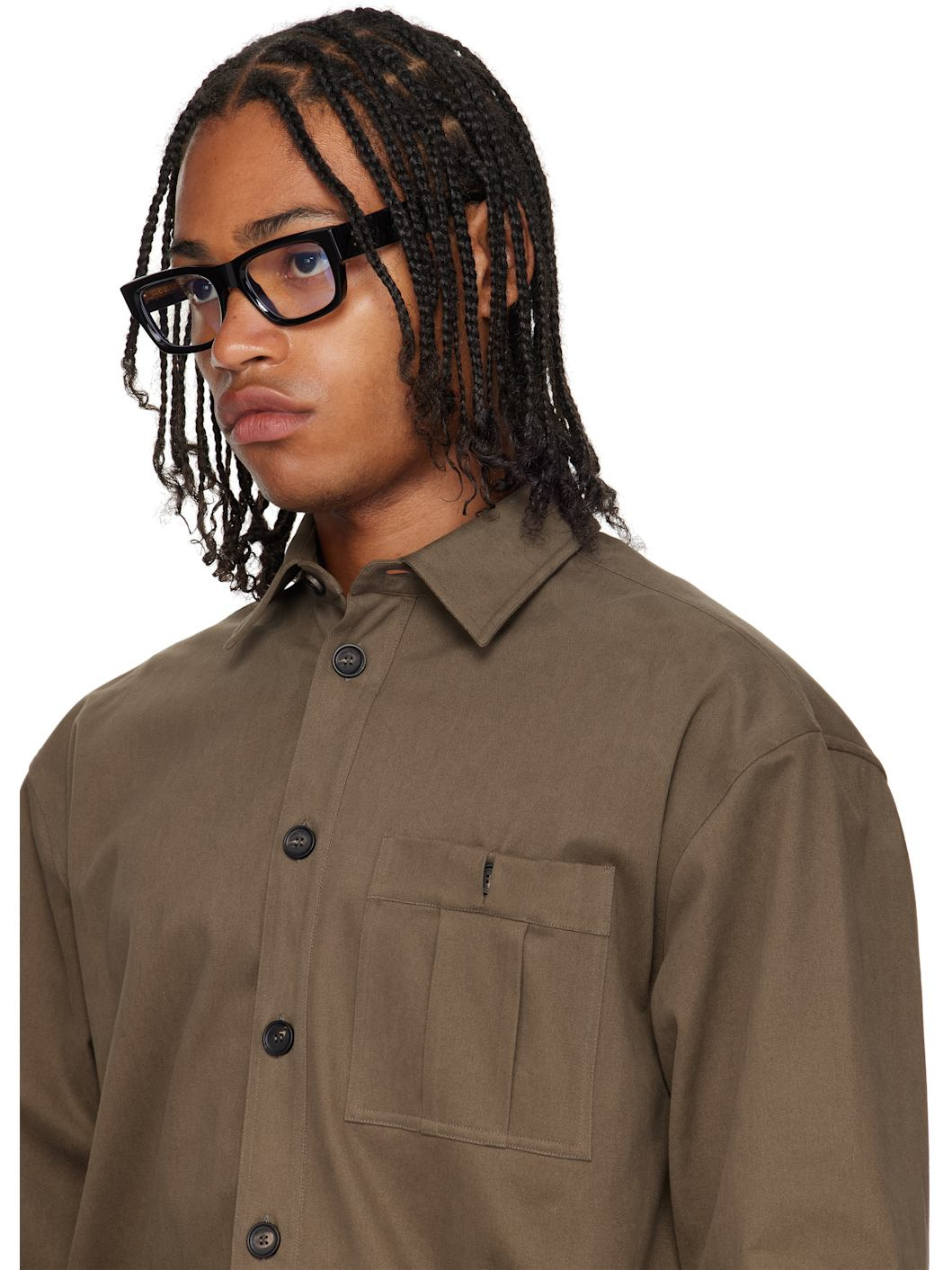 Black 9043 Rectangle Optical Glasses - 4