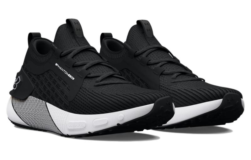 (WMNS) Under Armour HOVR Phantom 3 SE 'Black White' 3026584-002 - 3