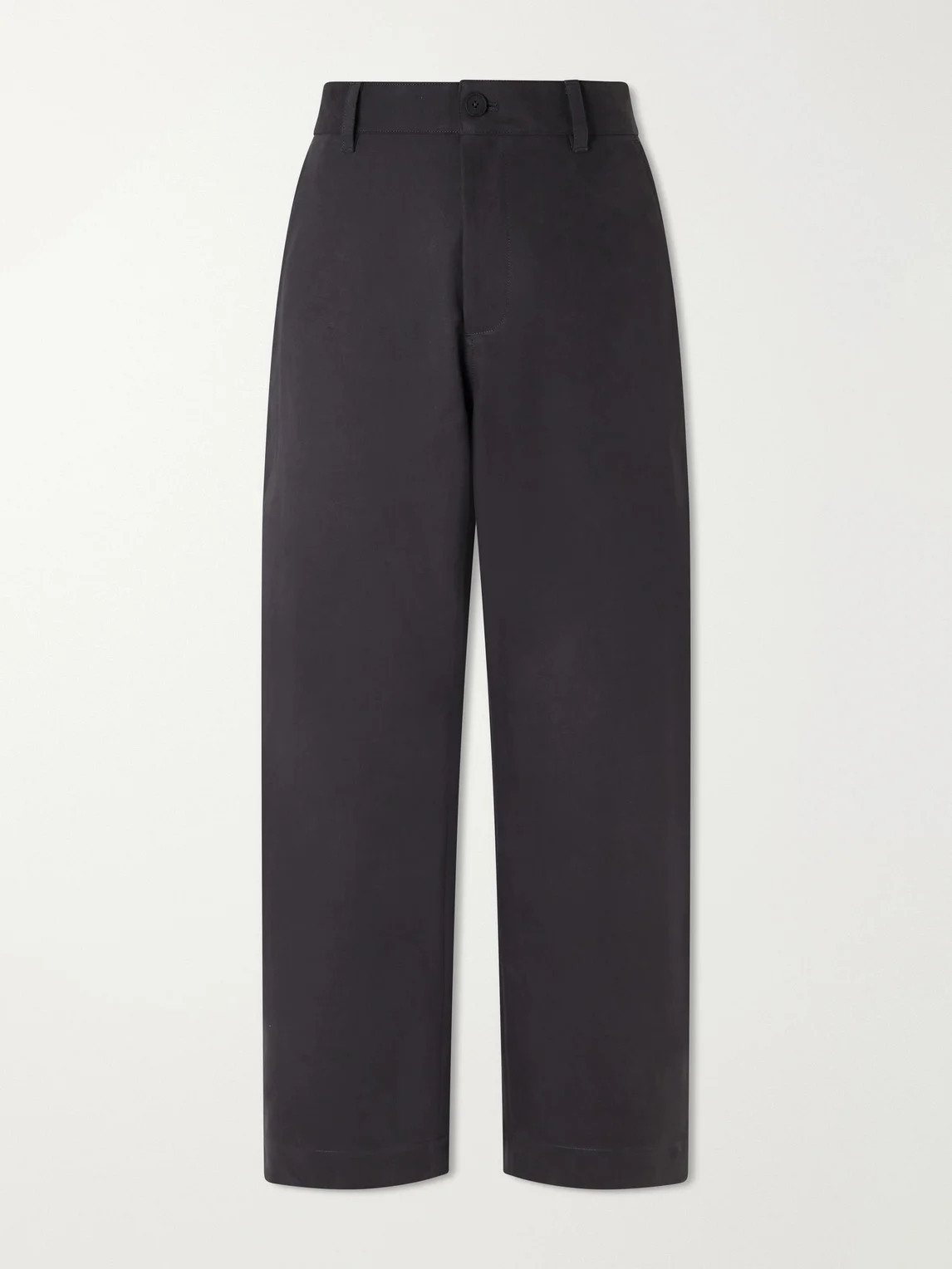 Barrel-Leg Cotton-Twill Trousers - 1