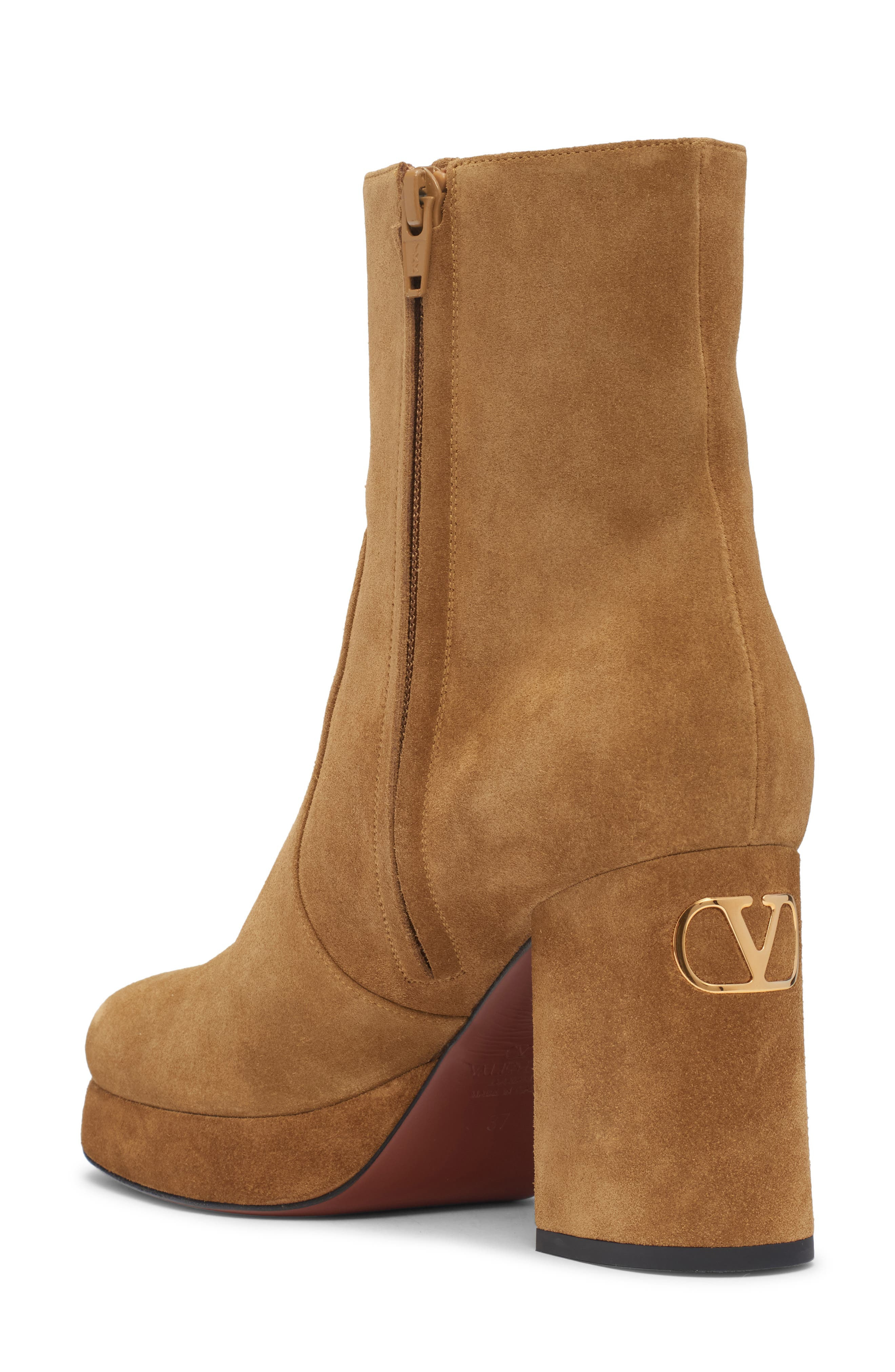 Valentino VLOGO Platform Bootie in Rdx Havana Beige at Nordstrom - 2
