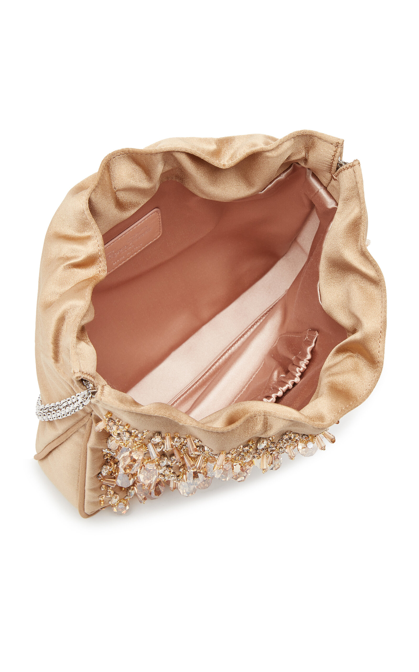 Pilgrim Chandelier Embellished Satin Mini Bag gold - 5