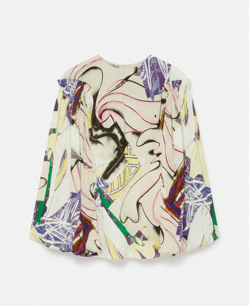 Frank Stella Ahab Inspired Printed Billowing Top 1