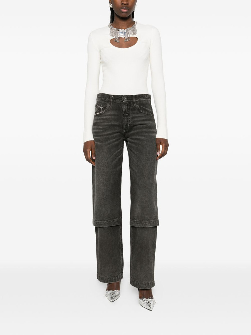 THE ATTICO layered-effect jeans outlook
