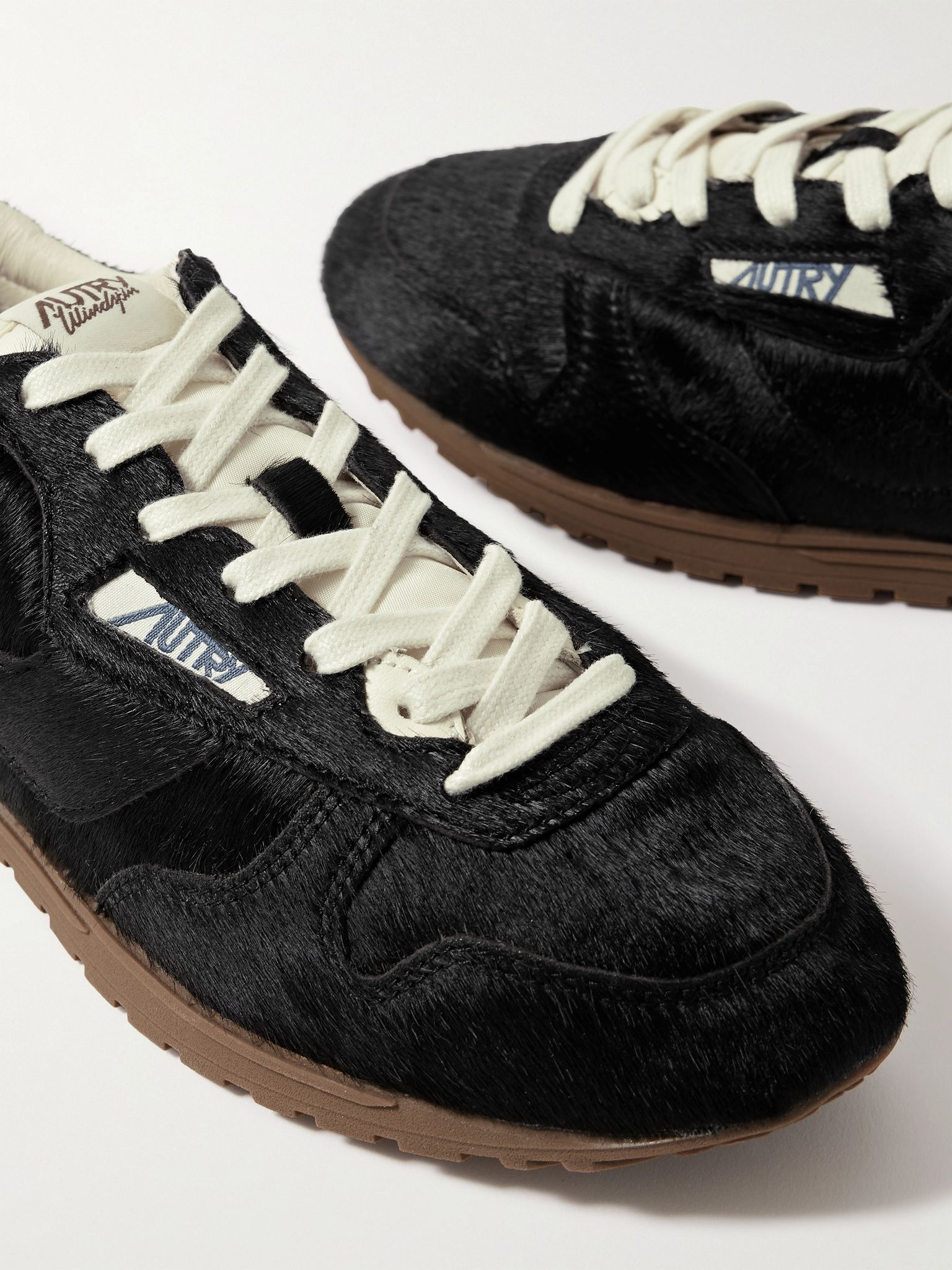 Windspin Pony Hair Sneakers Black - 5