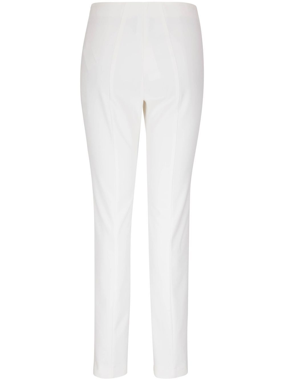 exposed-seam slim-cut trousers - 1