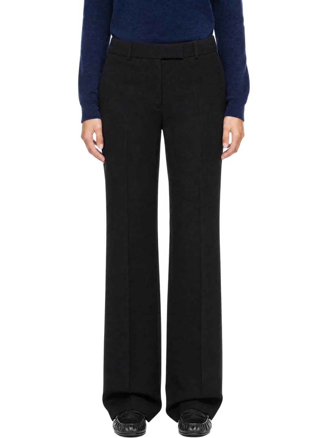 Black Wool Trousers - 1