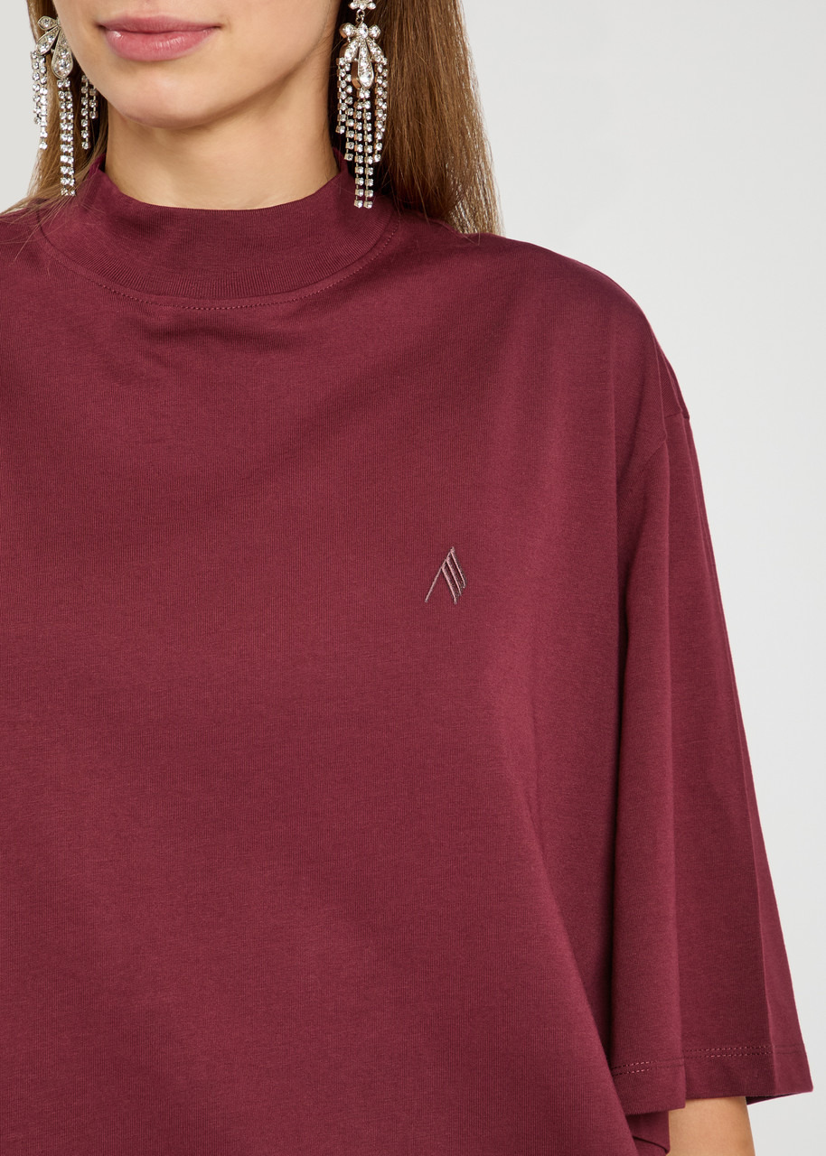 The Attico Logo-embroidered Cotton T-shirt - 5