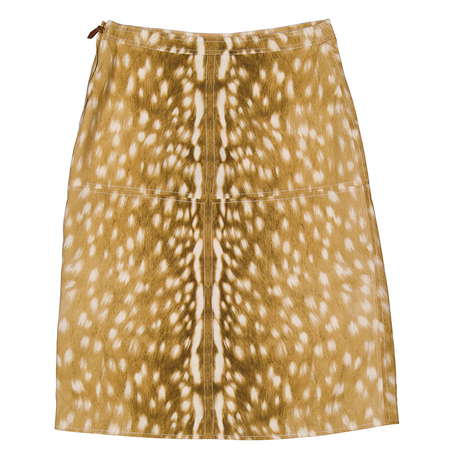 Burberry Ladies Honey Beige Alisa Midi Skirt - 2