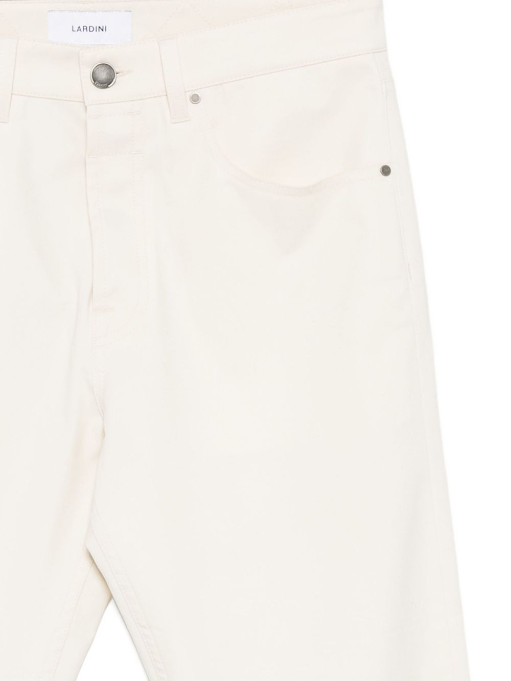 buttoned straight-leg jeans - 3