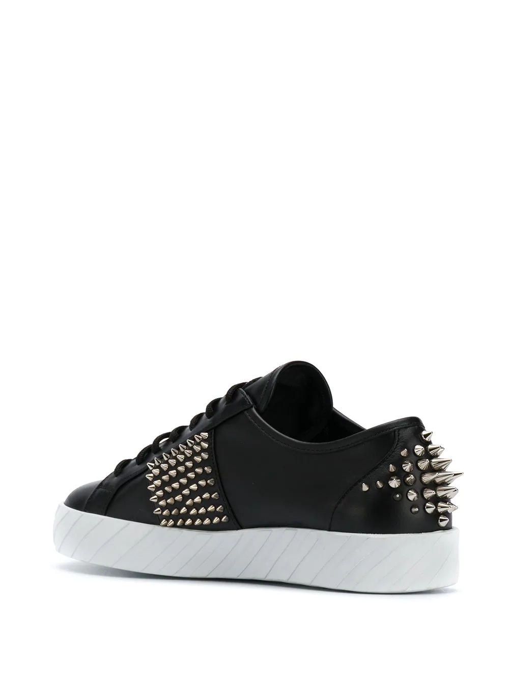 stud embellished low-top sneakers  - 3