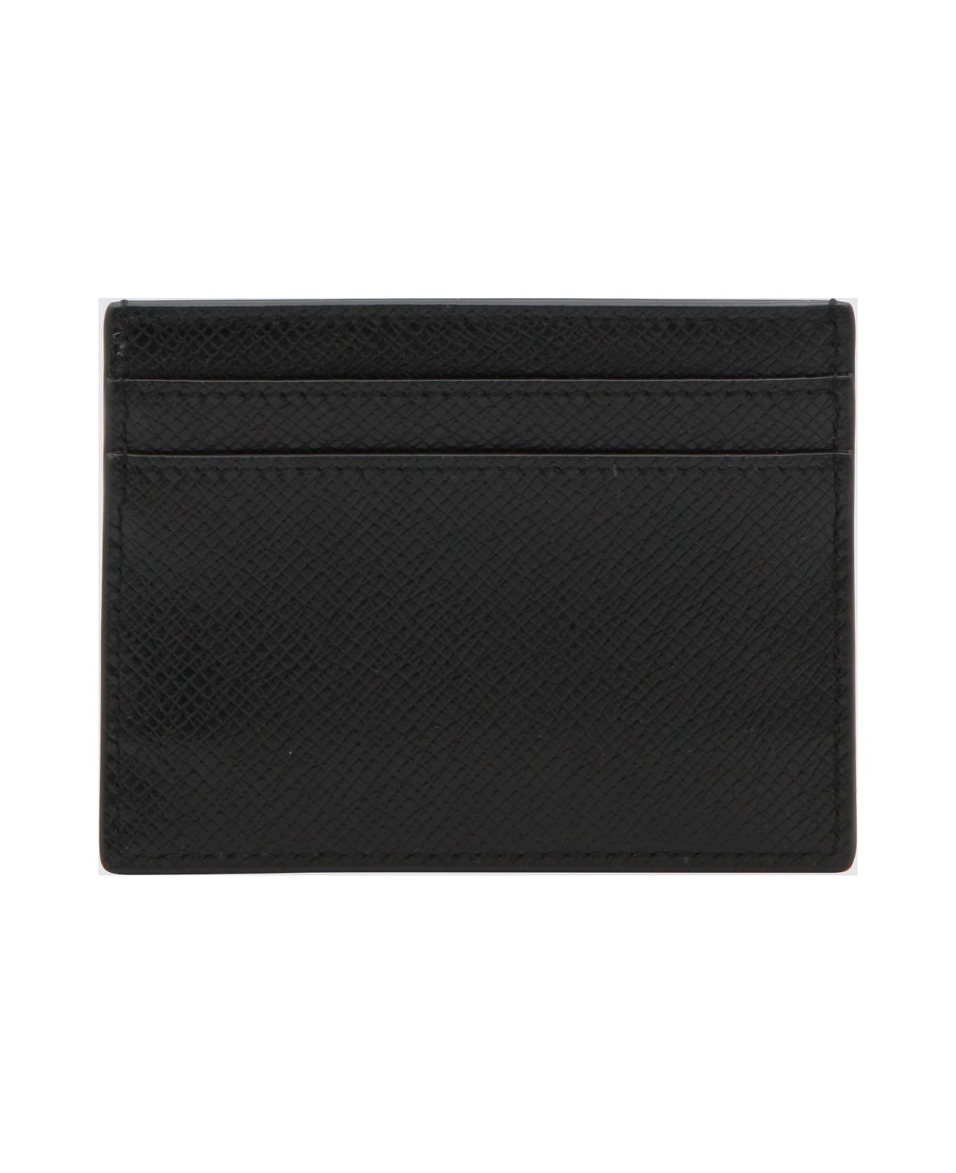 Black Leather Card Holder - 2